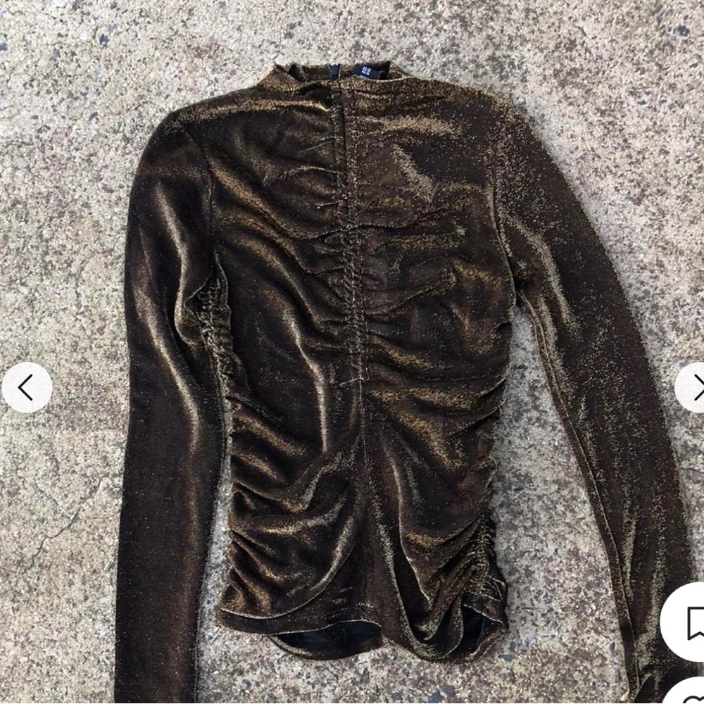 Nicole Miller black gold sparkles Med:new dropped $15